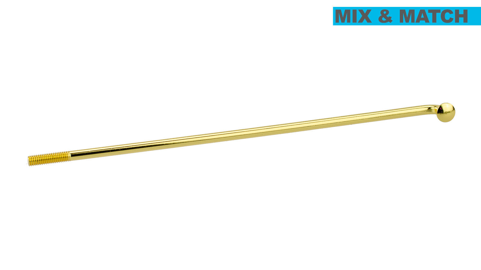 SET: Speichen Gold verstärkt 16" 143,5mm inkl. Nippel M4
