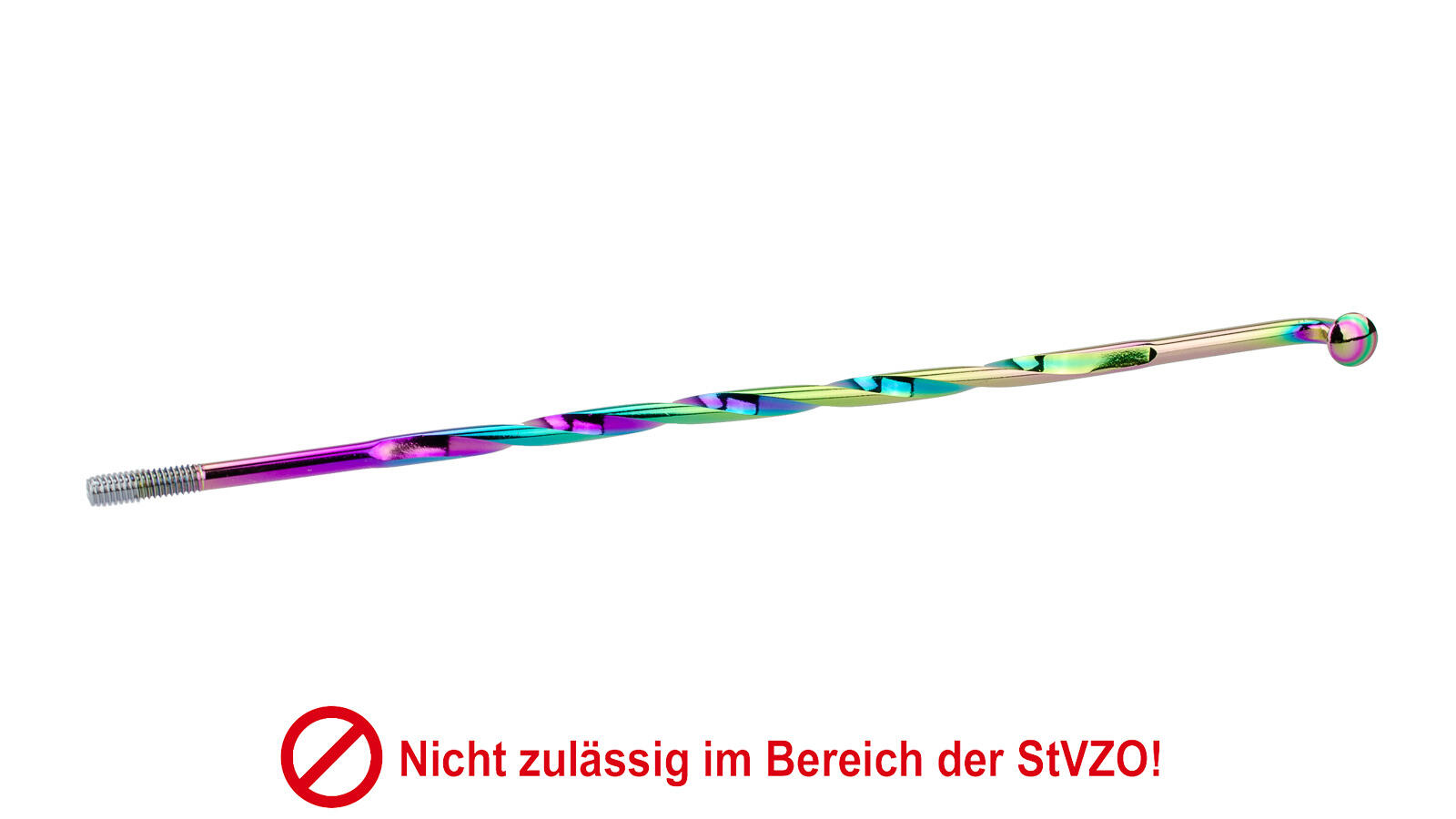 SET: Speichen Rainbow twisted 16" 143,5mm inkl. Nippel M3,5