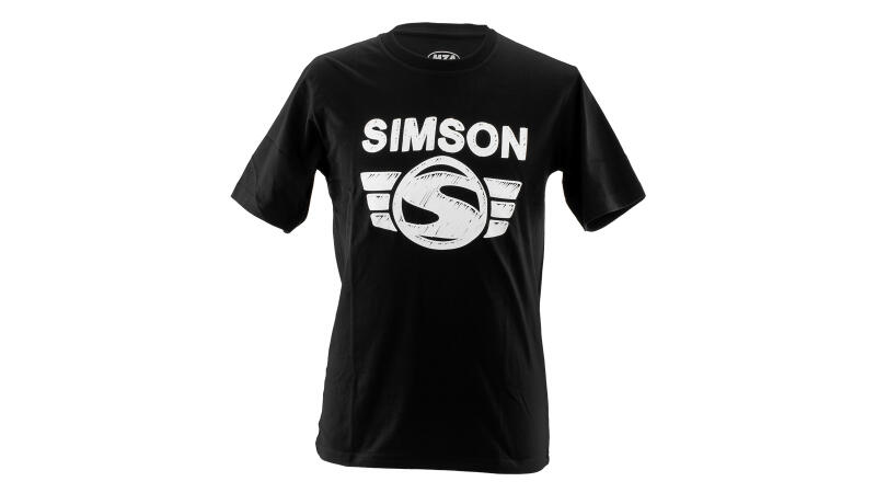 T-Shirt schwarz Motiv: Simson