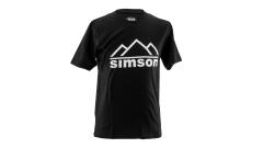 T-Shirt schwarz Motiv: Simson Berge M