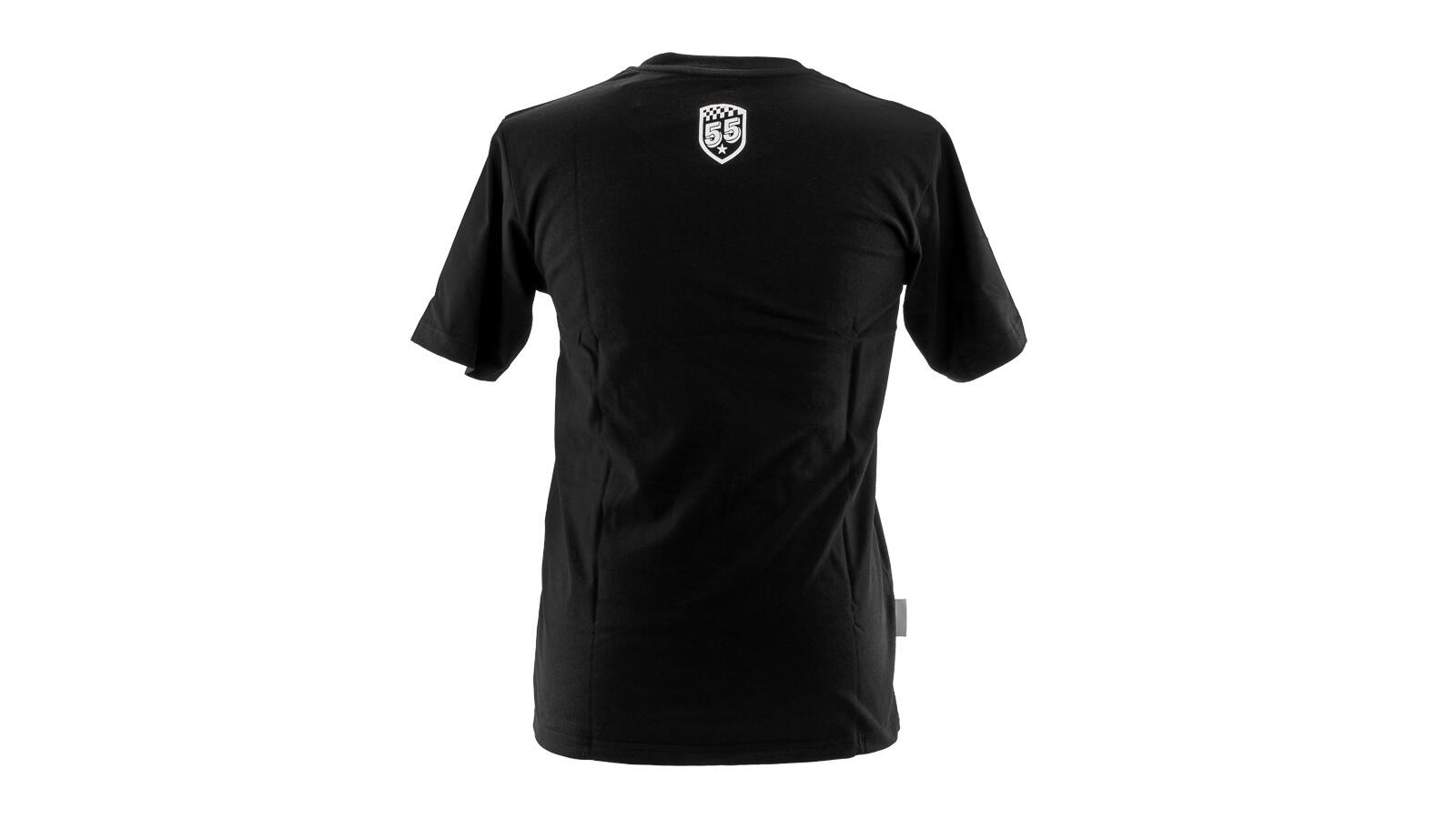 T-Shirt schwarz Motiv: 55 Jahre Schwalbe