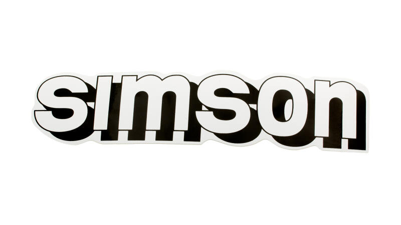 Schriftzug Tank "SIMSON" schwarz/weiß S51