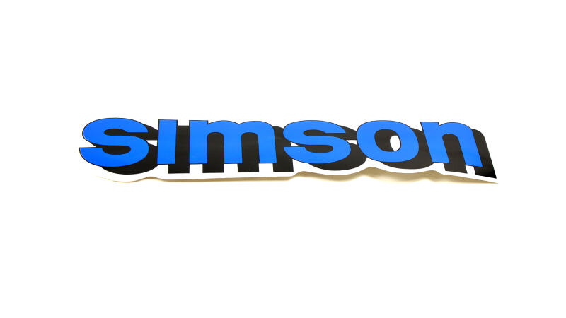 Schriftzug Tank "SIMSON" blau S51