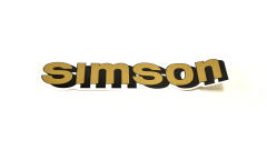 Schriftzug Tank "SIMSON" gold S51