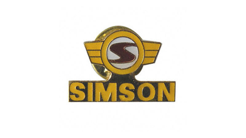 PIN Simson LOGO gelb/rot