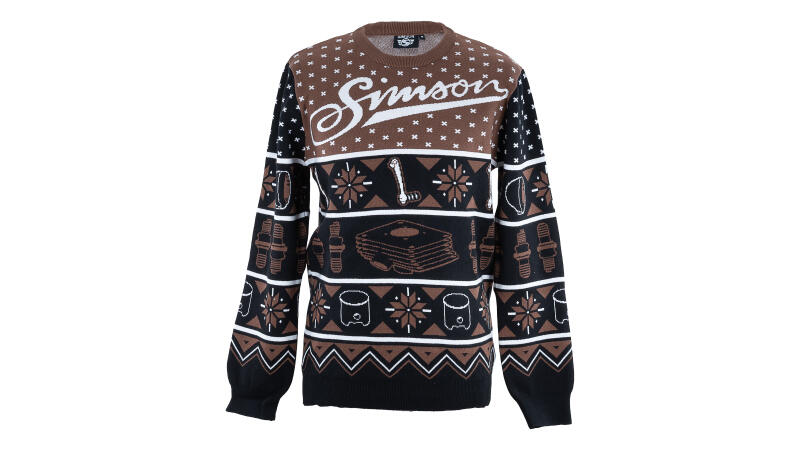 Strickpullover Ugly Sweater 3-farbig "SIMSON"