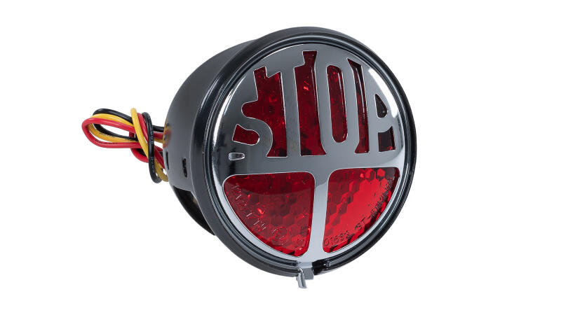 LED-Rücklicht "STOP" in Retro-Optik (E-geprüft)