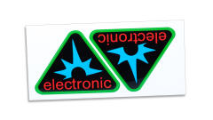 SET: Schriftzug elektronic Dreieck (grün)