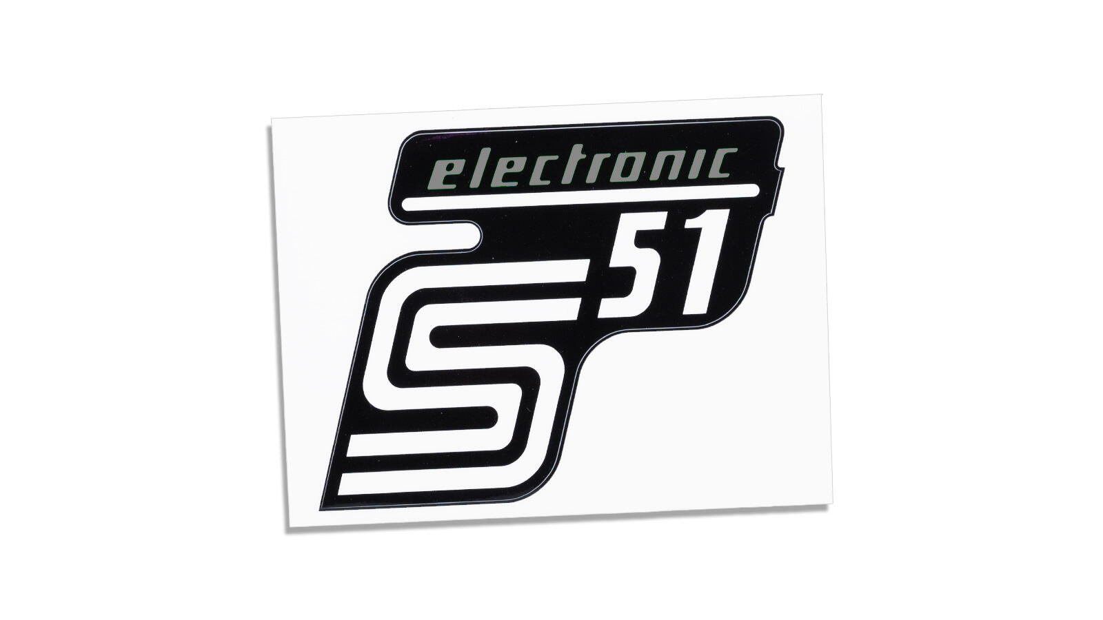 Klebefolie für Seitendeckel S51 electronic silber