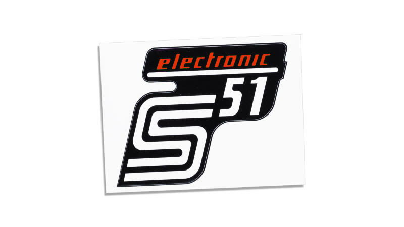 Klebefolie für Seitendeckel S51 electronic rot