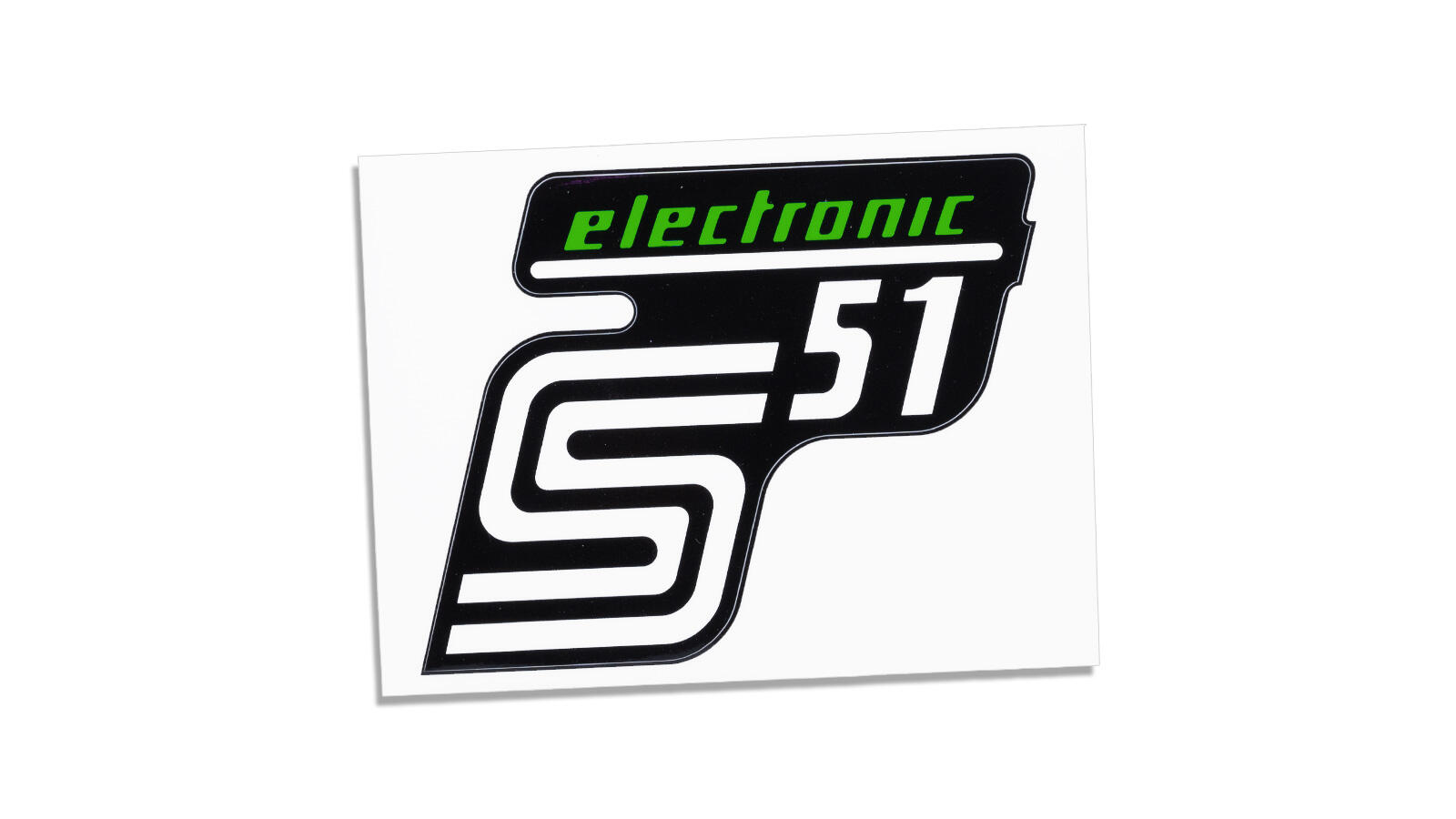 Klebefolie für Seitendeckel S51 electronic grün