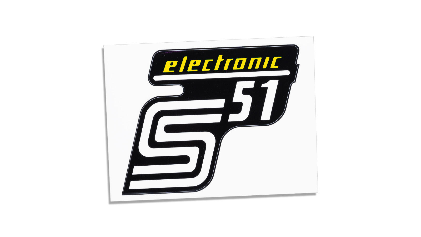 Klebefolie für Seitendeckel S51 electronic gelb