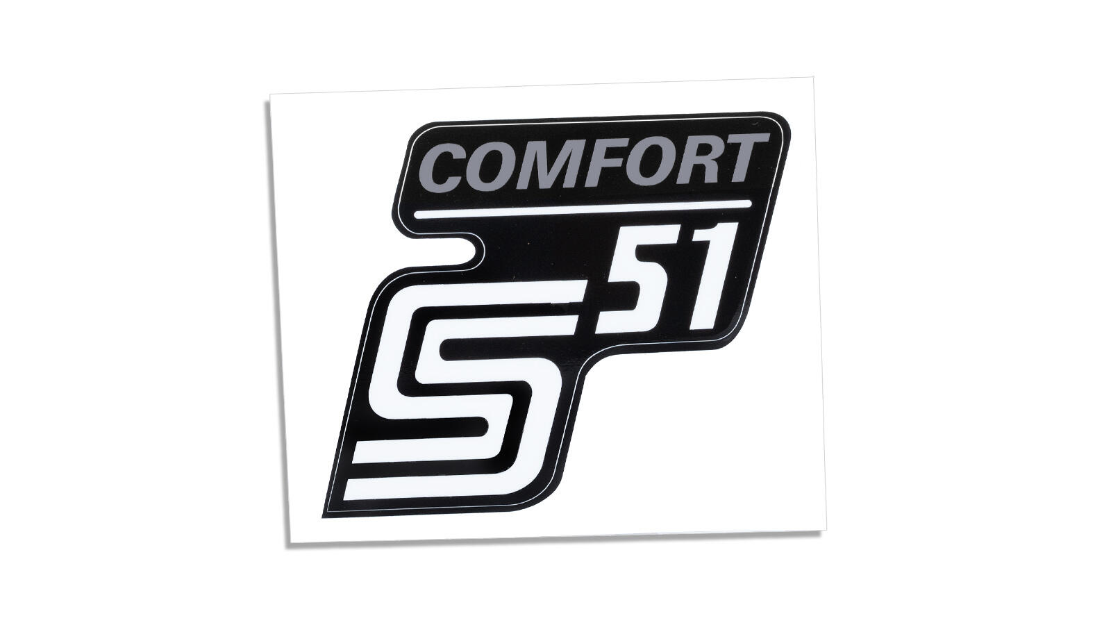 Klebefolie für Seitendeckel S51 Comfort silber