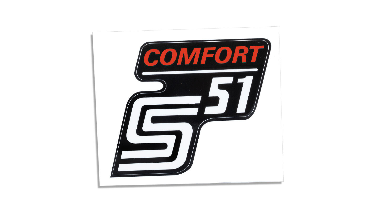Klebefolie für Seitendeckel S51 Comfort rot