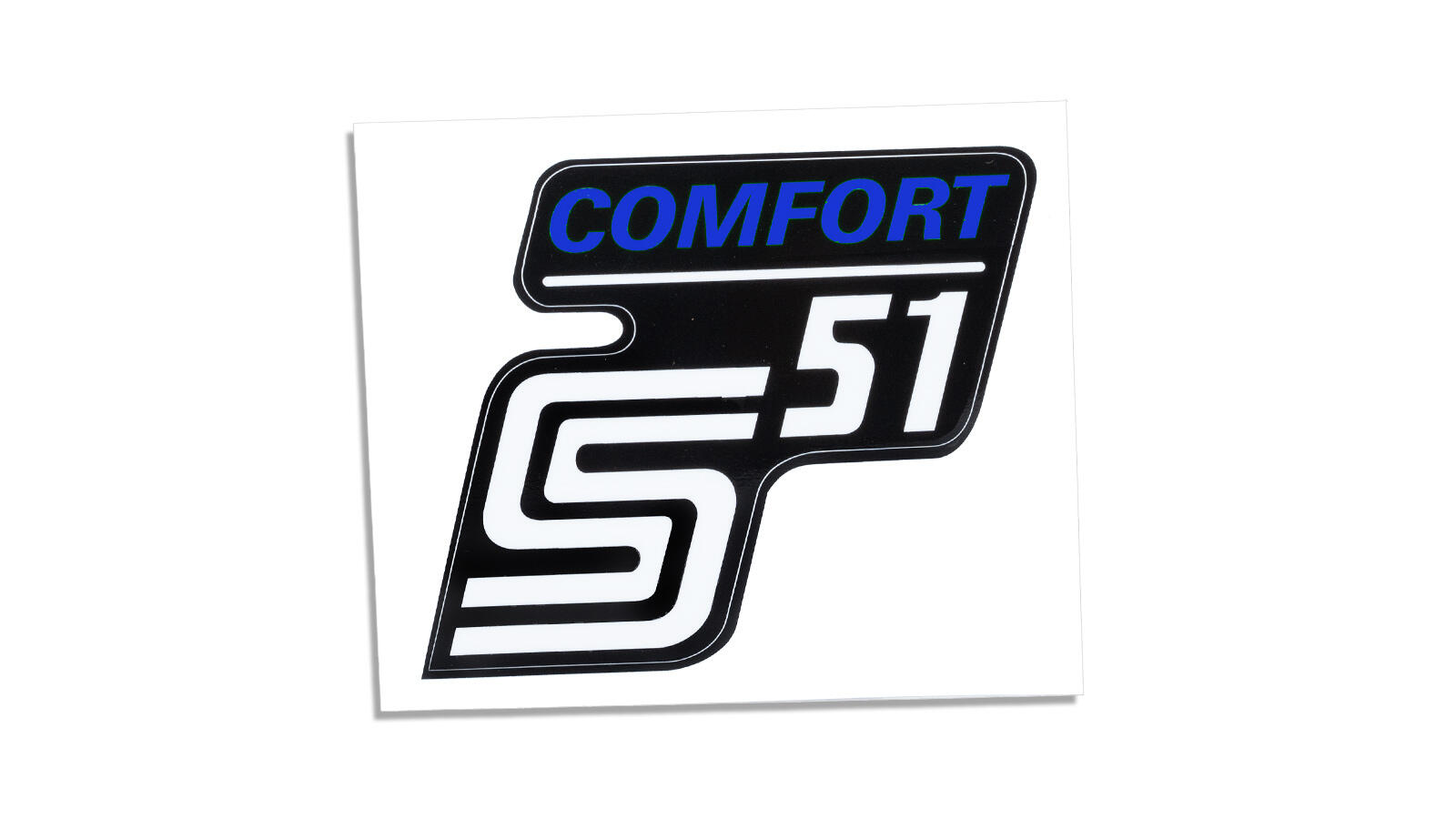 Klebefolie für Seitendeckel S51 Comfort blau