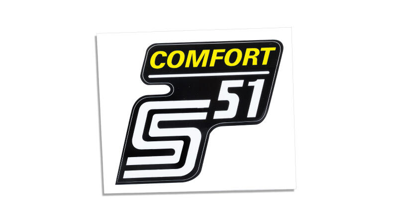 Klebefolie für Seitendeckel S51 Comfort gelb