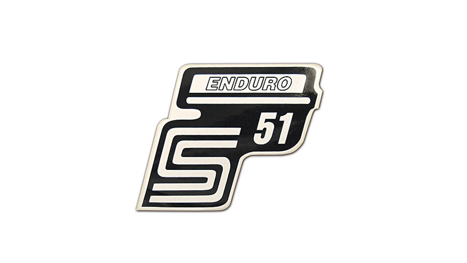 Schriftzug für Seitendeckel S51 Enduro weiß