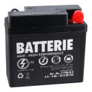 AGM-Batterie 6V 4,0Ah mit Adapterkabeln Simson KR51, SR4-