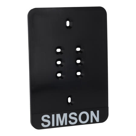 Kennzeichenhalterung für Folienkennzeichen mit Simson-Schriftzug