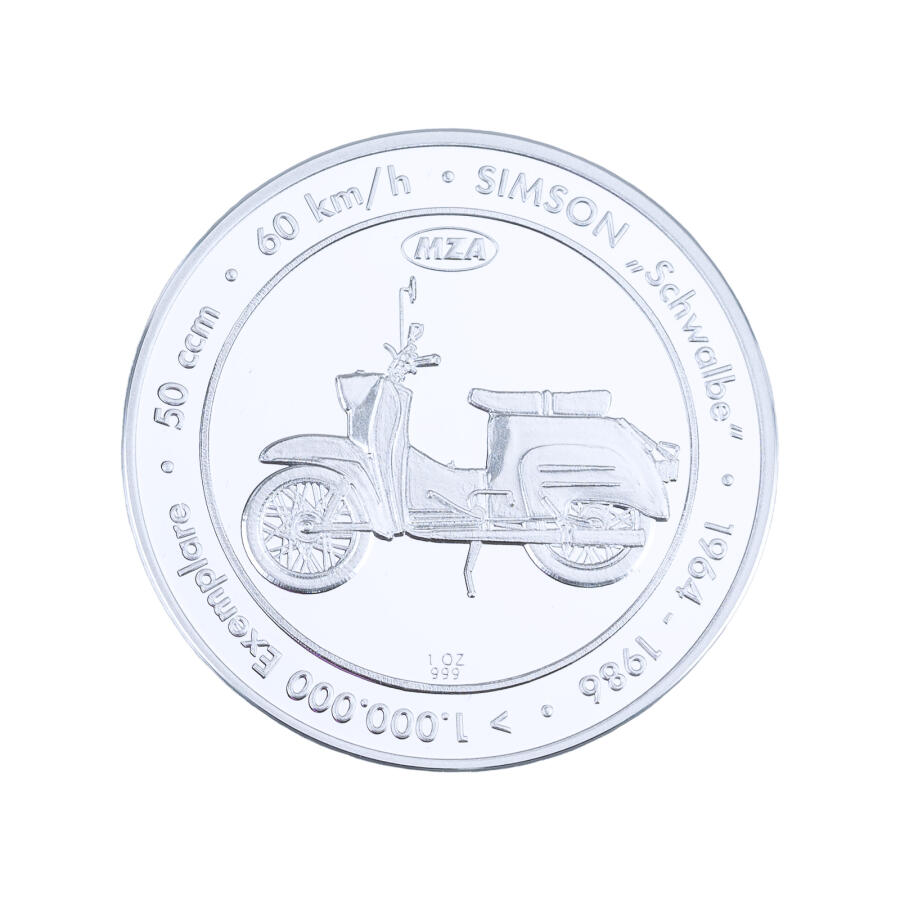 Silbermünze, 1 Unze, limitierte Sammleredition „Schwalbe“