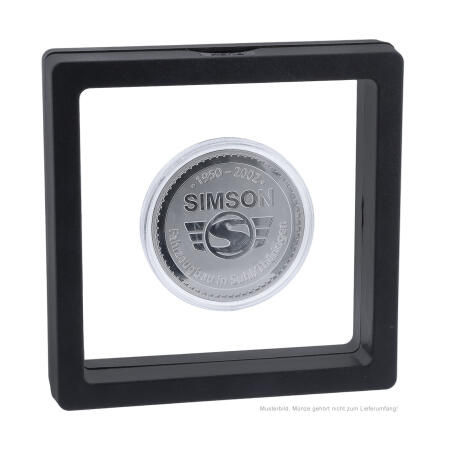 Schweberahmen, schwarz für 1 und 2 oz-Münzen mit Schutzverpackung