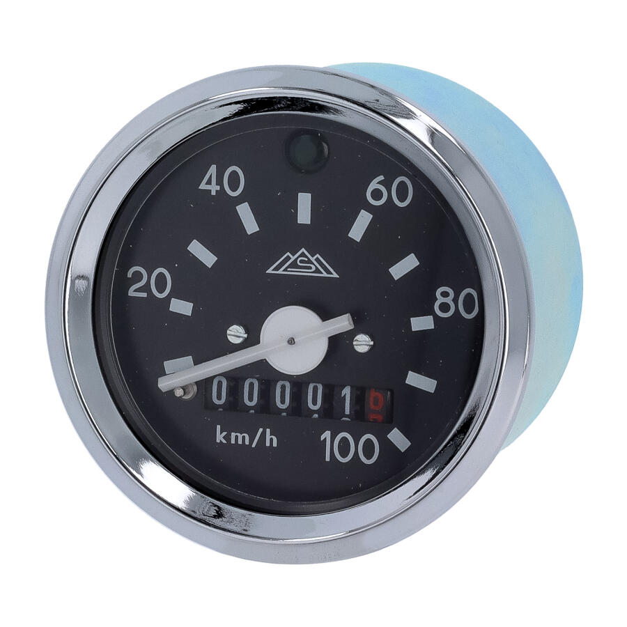 Tachometer mit Chromring und Blinkkontrolle 100km/h für Simson S51, S70