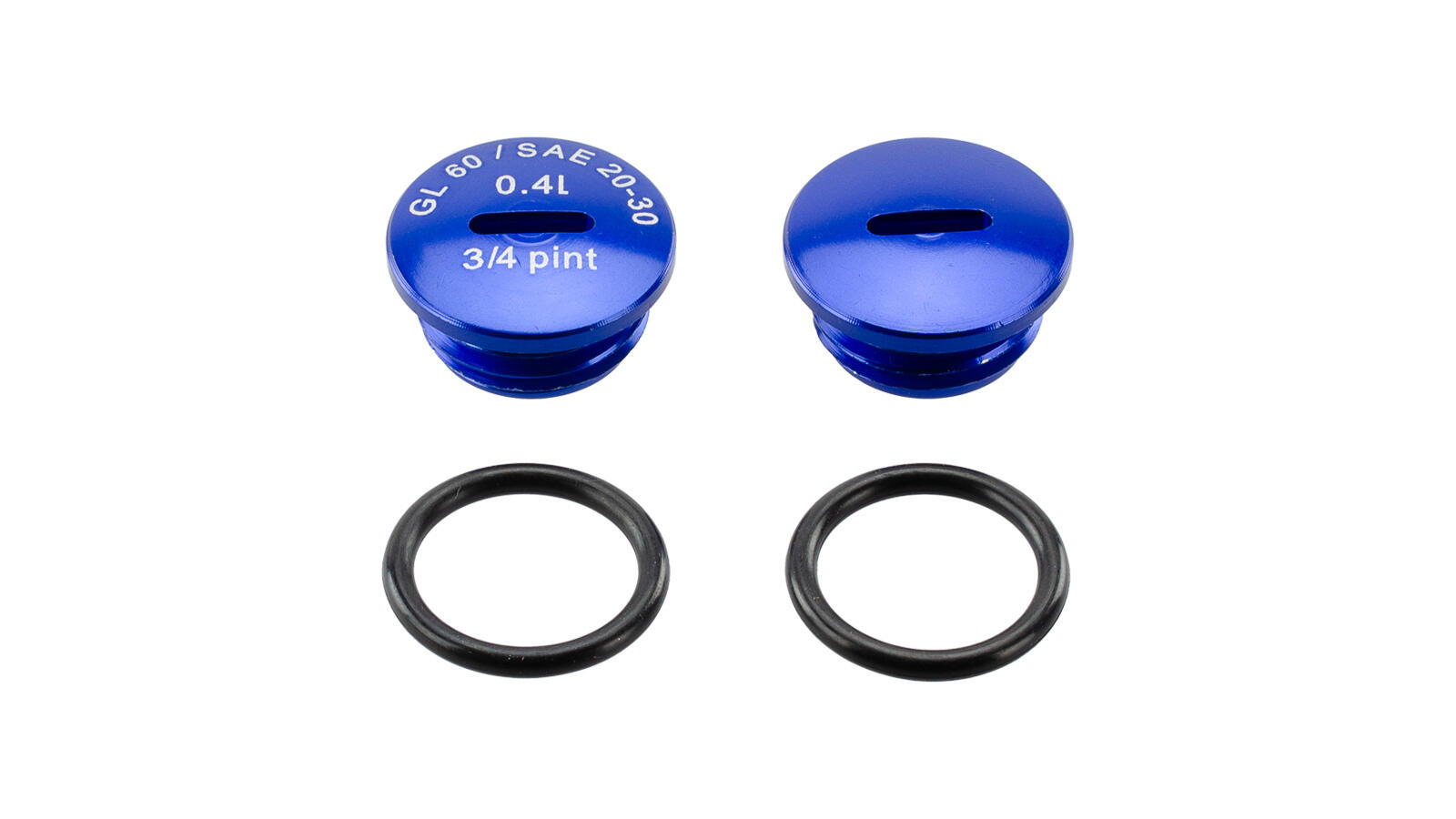 SET: Verschlussschrauben Alu eloxiert (blau)  für Simson