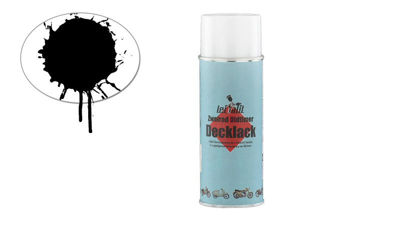Decklack Spraydose 400ml schwarz glänzend für Simson