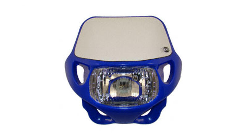 Scheinwerfermaske mit Scheinwerfer (E-geprüft) für Simson - blau S50, S51