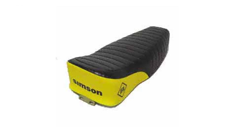 Sitzbank strukturiert schwarz/gelb SIMSON S50, S51