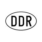 Schriftzug "DDR" Größe 105x65mm