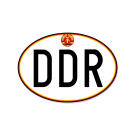 Schriftzug DDR mit Wappen Größe 100x70mm