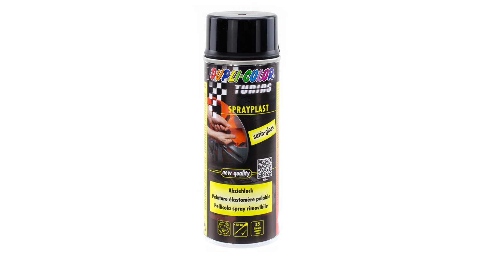 Dupli Color Sprayplast (Sprühfolie) - schwarz - seidenglänzend - 400ml Dose
