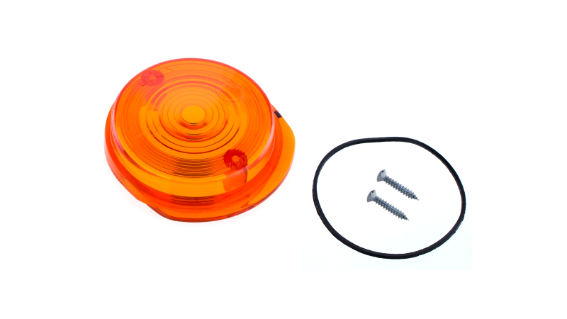 Blinkerkappe (inkl. Dichtung) orange vorn (E-geprüft) für Simson S50, S51, SR50