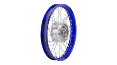 Farb-Speichenrad Felge blau eloxiert + Tuningnabe 1,5x16...