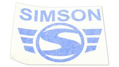 Klebefolie SIMSON-LOGO blau 300mm breit (Folienplott)